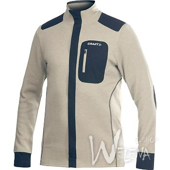 1901673-Mikina CRAFT Warm Jacket - béžová/2222