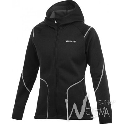1902247-Mikina CRAFT Warm Hood Jacket - černá/9900