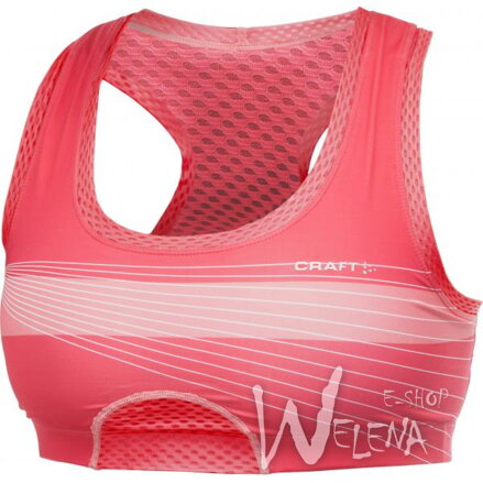 1900721-Podprsenka CRAFT Sports Bra - růžová potisk/2444