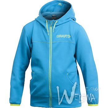 1900933-Mikina CRAFT Flex Hood Zip JR - modrá/2330