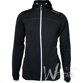 1901693-Mikina CRAFT Leasure Full Zip - černá/9920