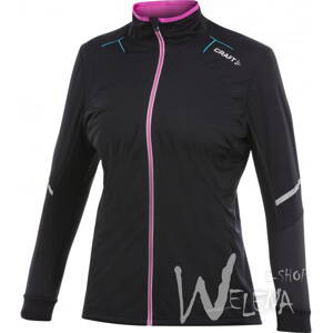 1901018-Bunda CRAFT PR WP Stretch - černá s  růžovou/9475