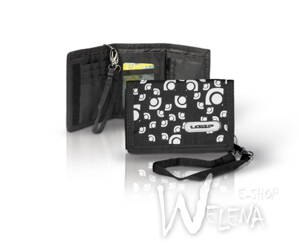 BA850 Peněženka textilní WALLETS - černá/bílá