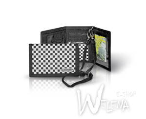 BA850 Peněženka textilní WALLETS - černá/bílá kostka