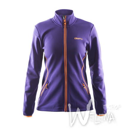 1903663-Mikina CRAFT Logo Full Zip - fialová/2463