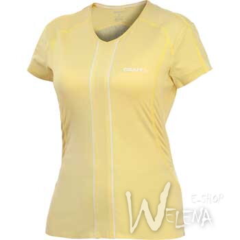 1900045-Triko CRAFT ER V-neck Tee - žlutá/2530