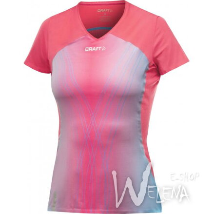 1900616-Triko CRAFT ER V-neck - růžová/2444
