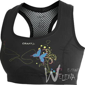 1900722C-Podprsenka CRAFT Sports Super - černá potisk/9474