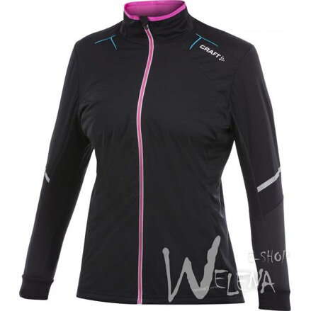 1901018-Bunda CRAFT PR WP Stretch - černá s  růžovou/9475
