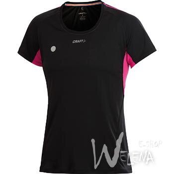 1901322-Triko CRAFT PR - černá s růžovou/9474