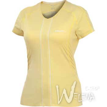 1900045-Triko CRAFT ER V-neck Tee - žlutá/2530