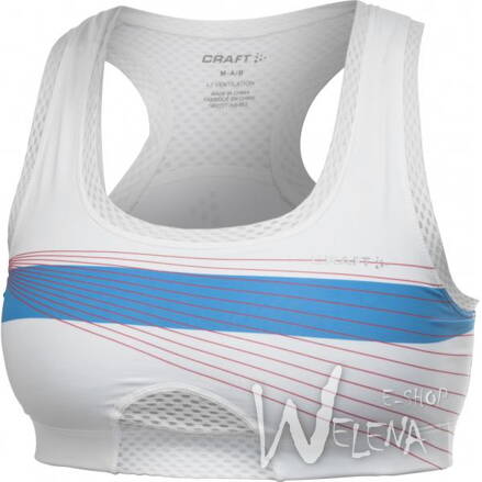 1900721-Podprsenka CRAFT Sports Bra - bílá potisk/8900