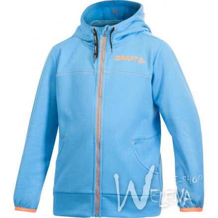 1900933-Mikina CRAFT Flex Hood Zip JR - modrá/2310