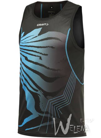 1901917 - Nátělník CRAFT PR Sublimated - černá s modrou/9310
