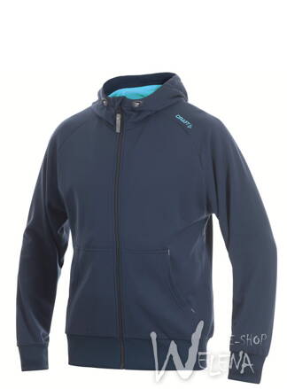 192476-Mikina CRAFT Flex Hood Zip - tmavě modrá/3395