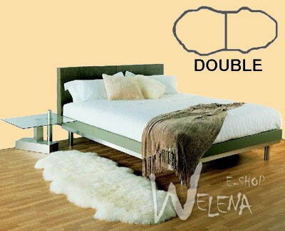 Ovčí kůže - kožešina - double/bílá